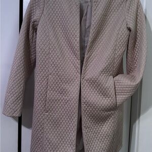 Elegant Cream Quilted Women's Teddy Jacket